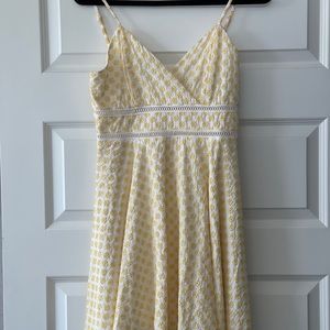 Yellow & White Dress